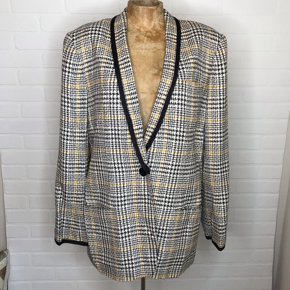 Carlisle Jackets & Blazers - Vintage Carlise Blazer Single Button 1990s Sz 16
